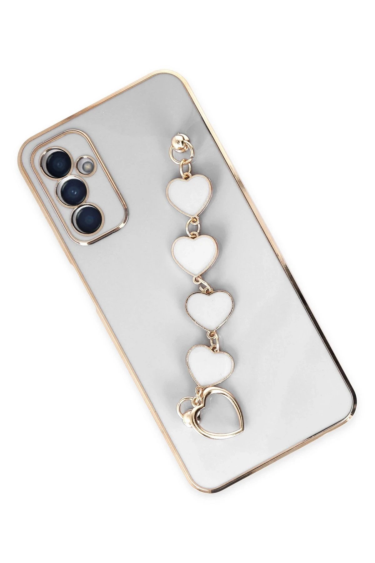 Newface Samsung Galaxy A14 4G Kılıf Esila Silikon - Beyaz