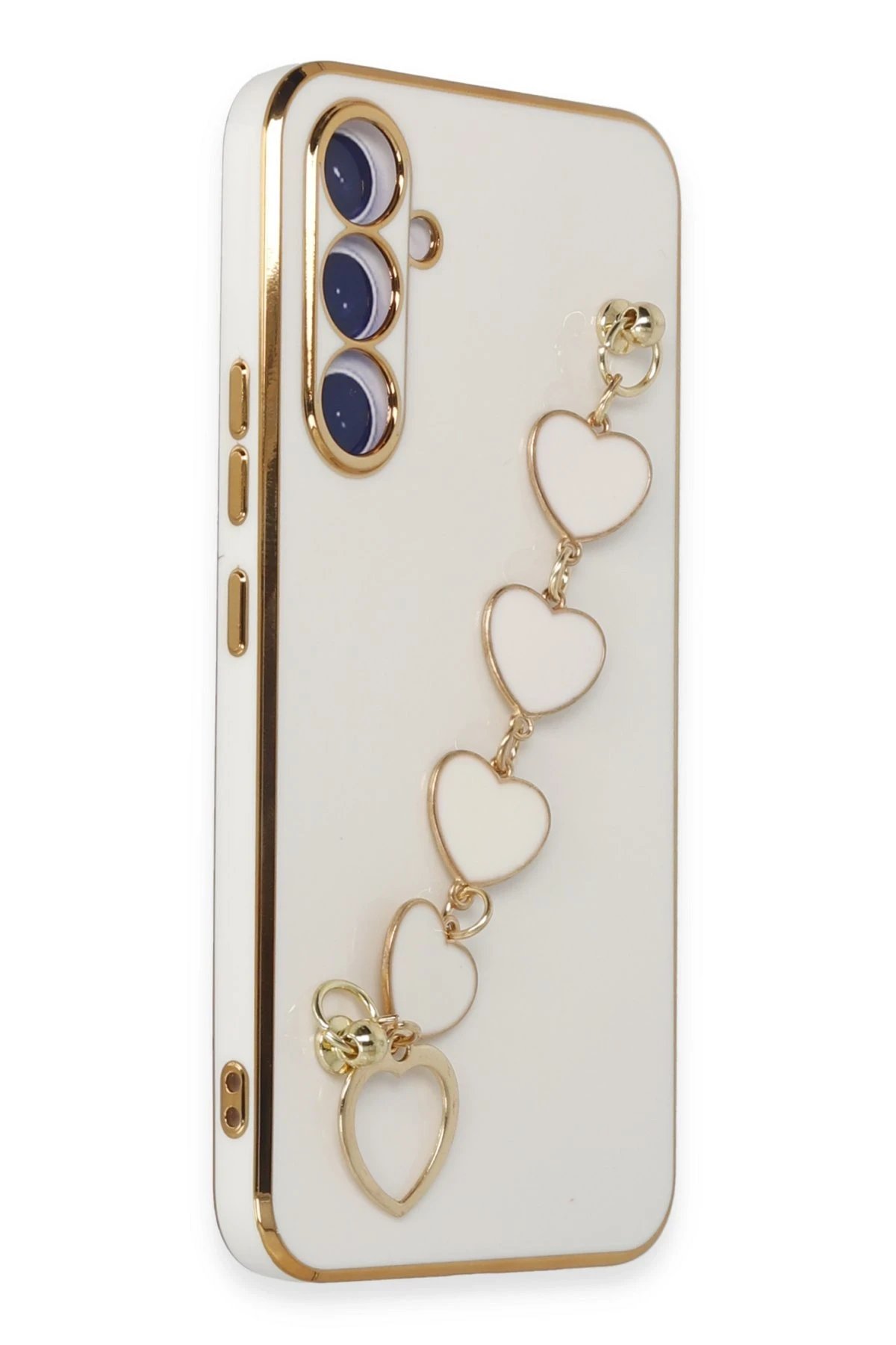 Newface Samsung Galaxy A54 5G Kılıf Esila Silikon - Beyaz