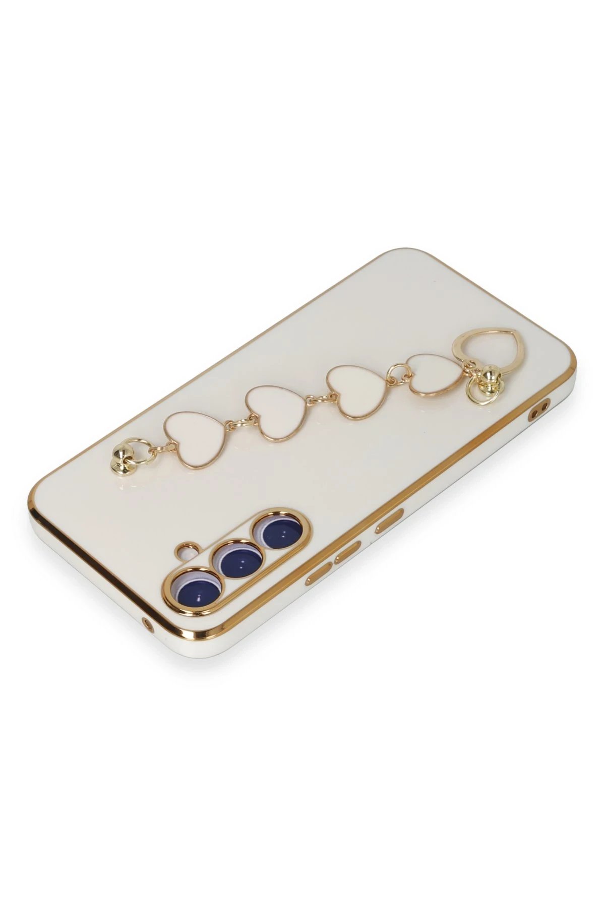 Newface Samsung Galaxy A54 5G Kılıf Esila Silikon - Beyaz