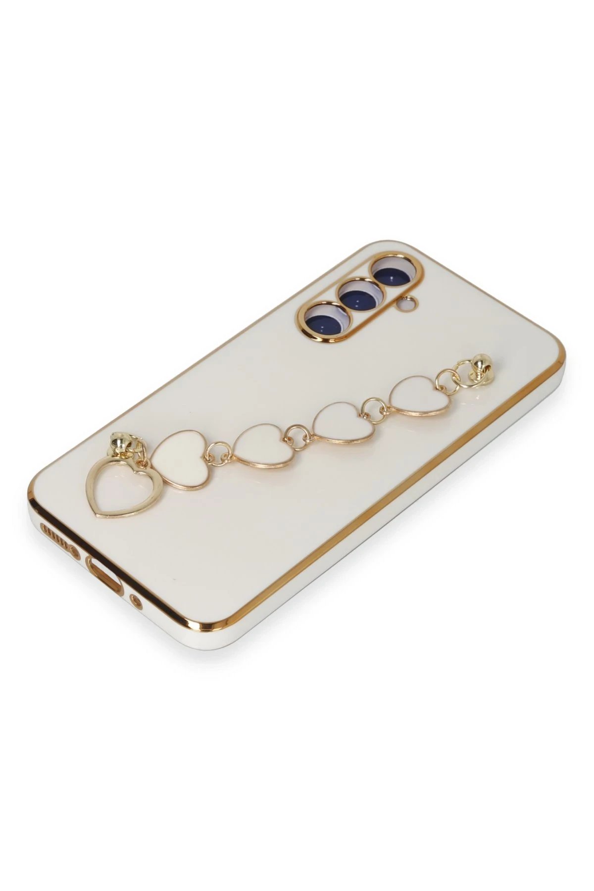 Newface Samsung Galaxy A54 5G Kılıf Esila Silikon - Beyaz