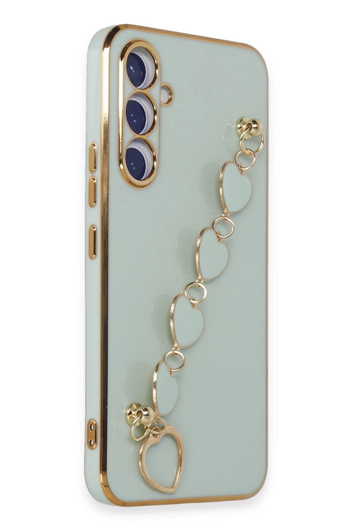 Newface Samsung Galaxy A54 5G Kılıf Esila Silikon - Su Yeşili