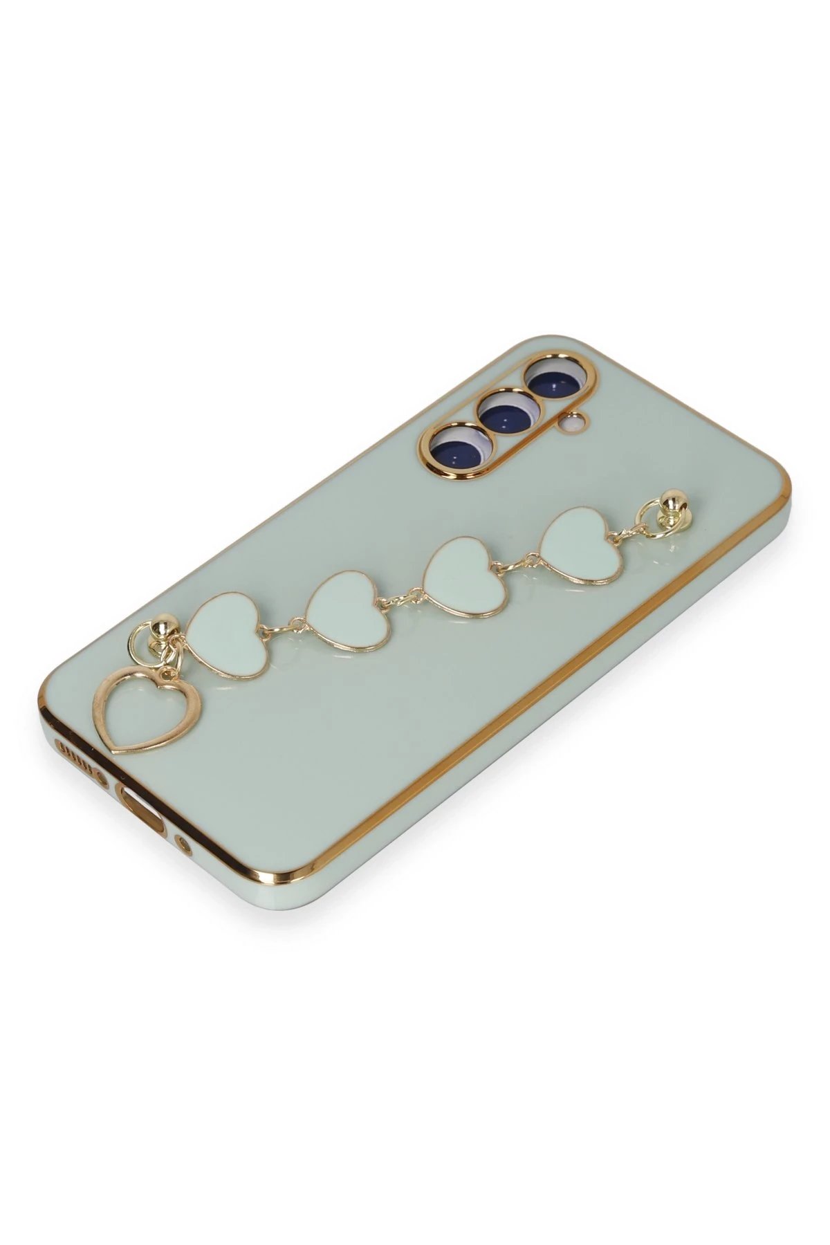 Newface Samsung Galaxy A54 5G Kılıf Esila Silikon - Su Yeşili