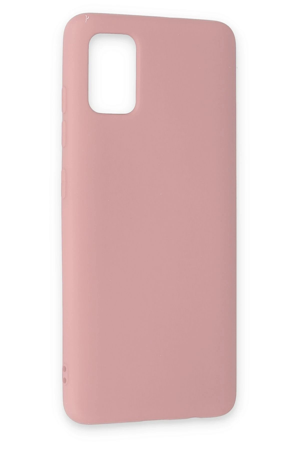 Newface Samsung Galaxy A51 Kılıf Nano içi Kadife Silikon - Pudra