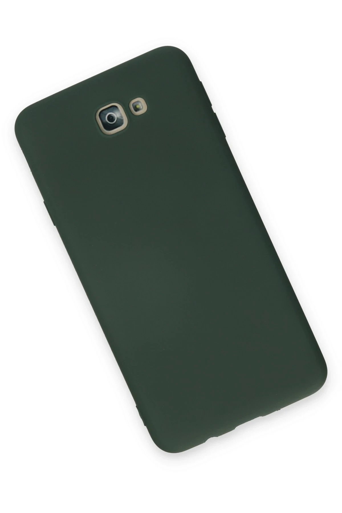 Newface Samsung Galaxy J7 Prime Kılıf Nano içi Kadife Silikon - Koyu Yeşil