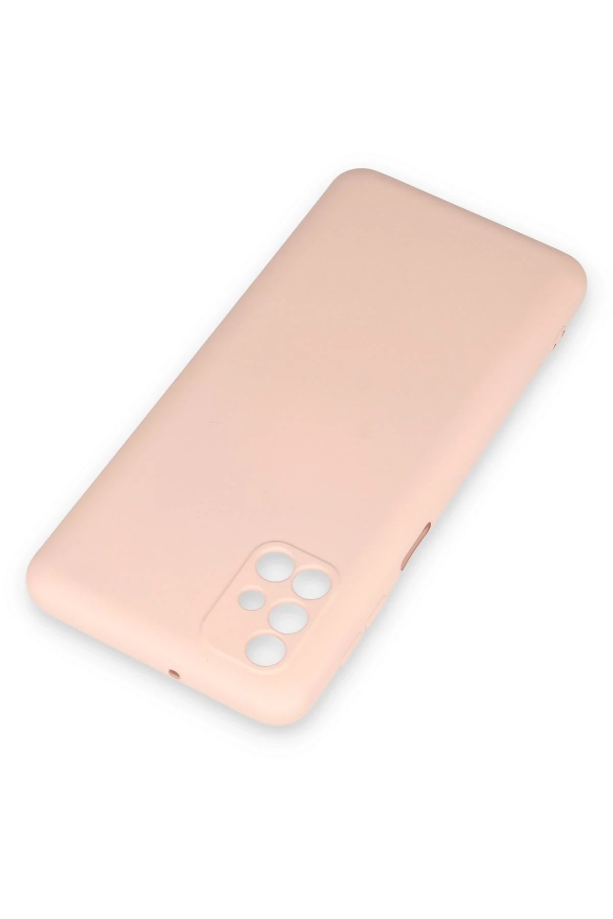 Newface Samsung Galaxy M31S Kılıf Nano içi Kadife Silikon - Pudra