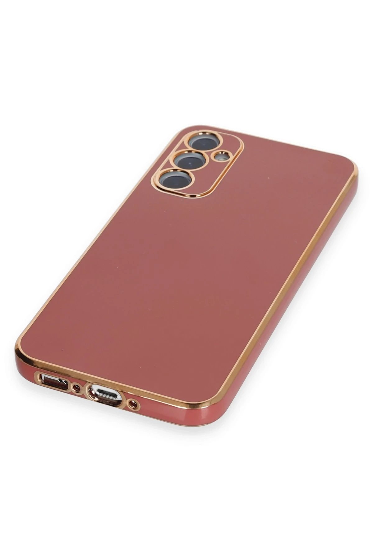 Newface Samsung Galaxy A34 5G Kılıf Volet Silikon - Kırmızı