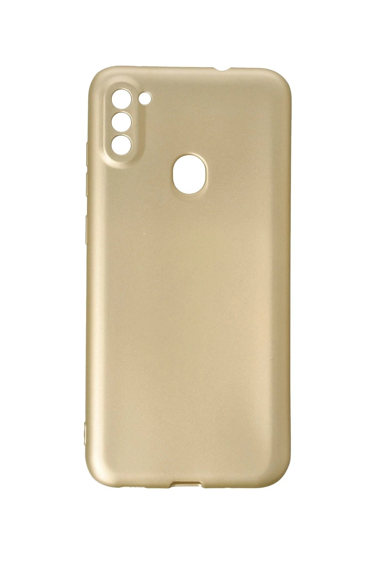 Newface Samsung Galaxy A11 Kılıf First Silikon - Gold