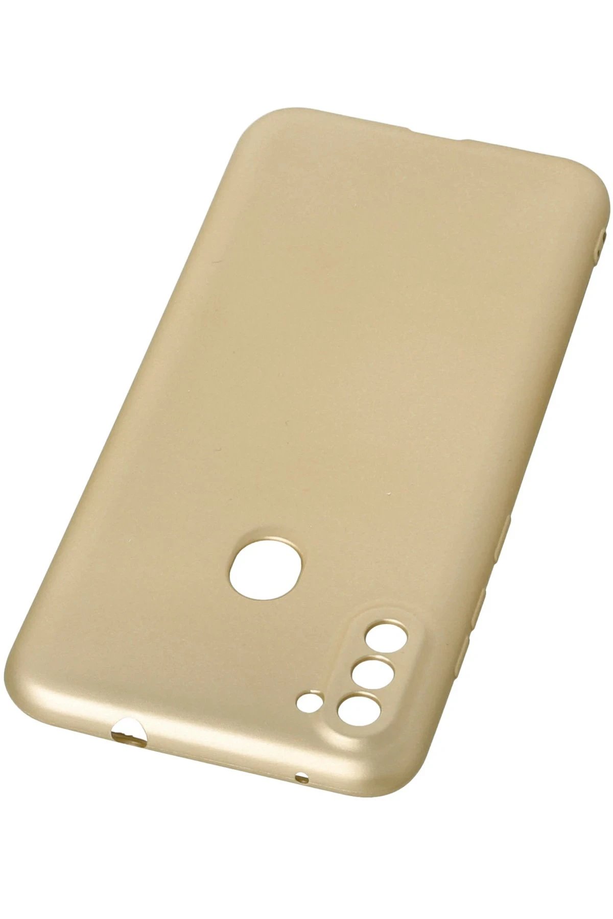 Newface Samsung Galaxy A11 Kılıf First Silikon - Gold