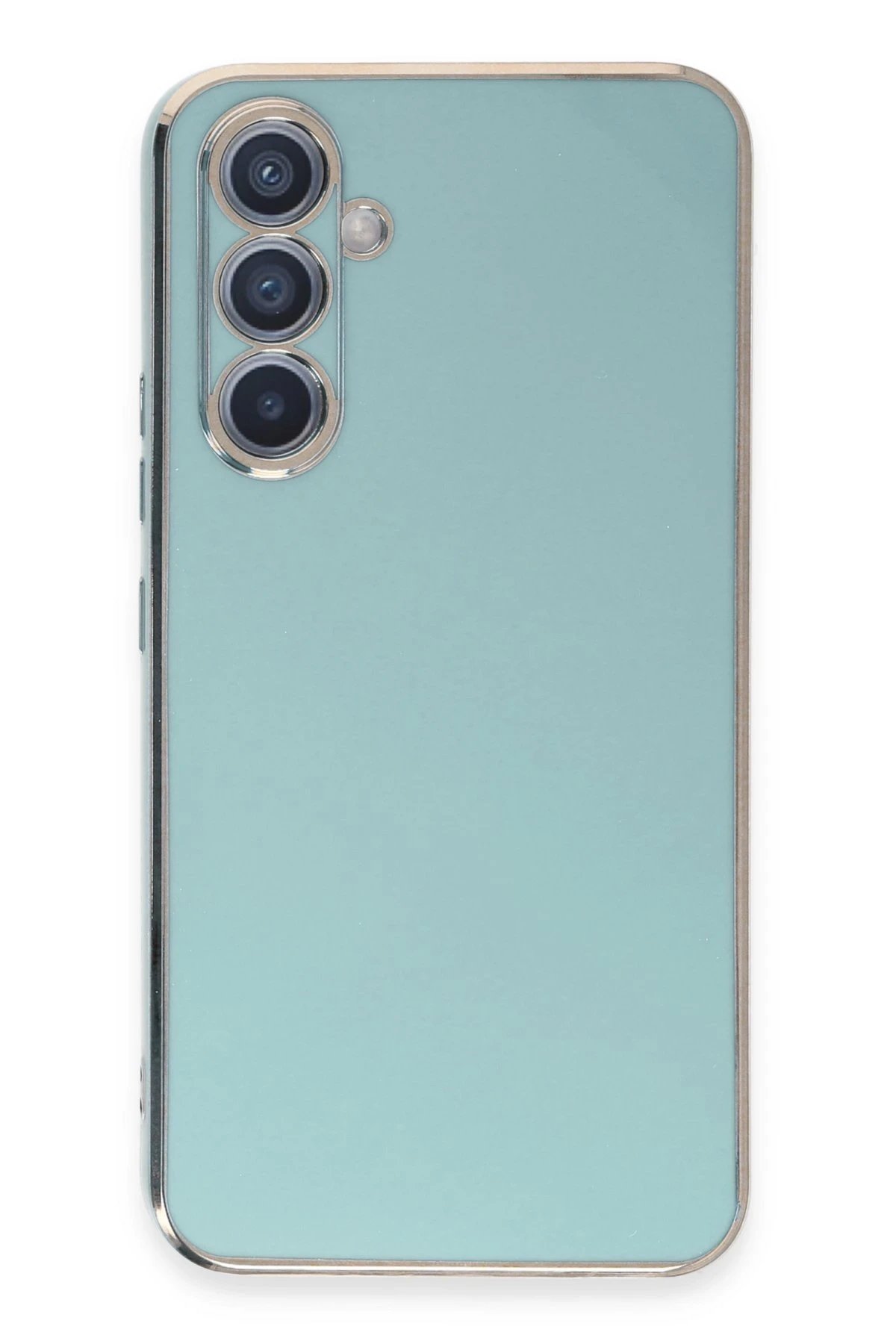 Newface Samsung Galaxy A54 5G Kılıf Volet Silikon - Açık Yeşil