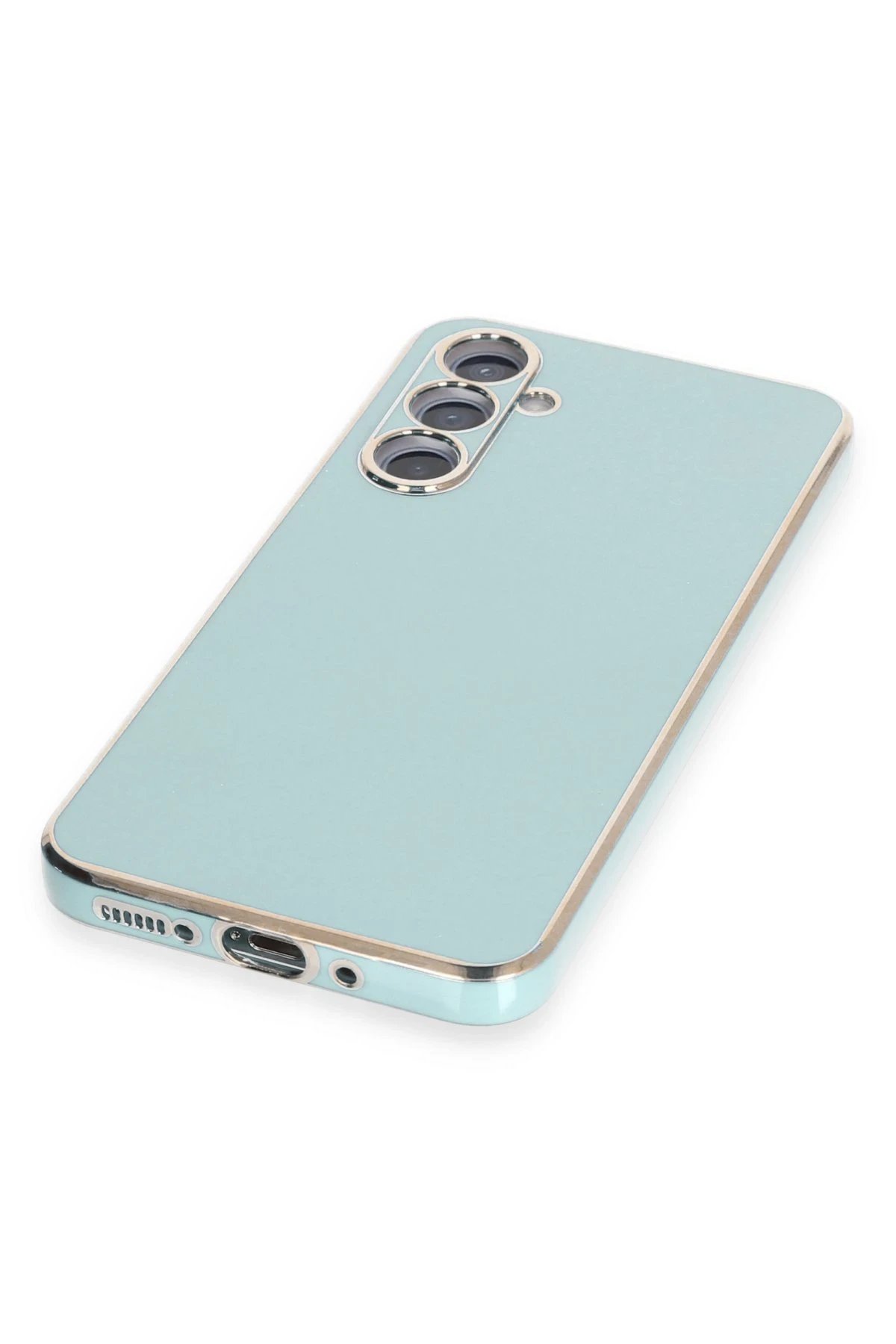 Newface Samsung Galaxy A54 5G Kılıf Volet Silikon - Açık Yeşil