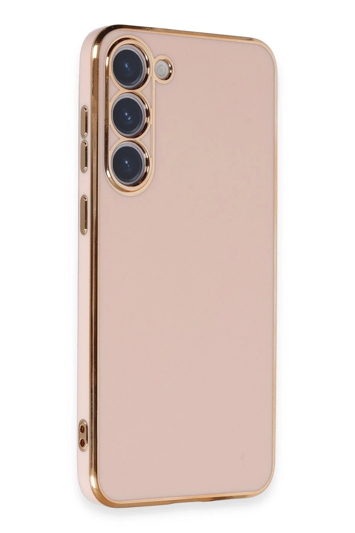 Newface Samsung Galaxy S23 Kılıf Volet Silikon - Pembe