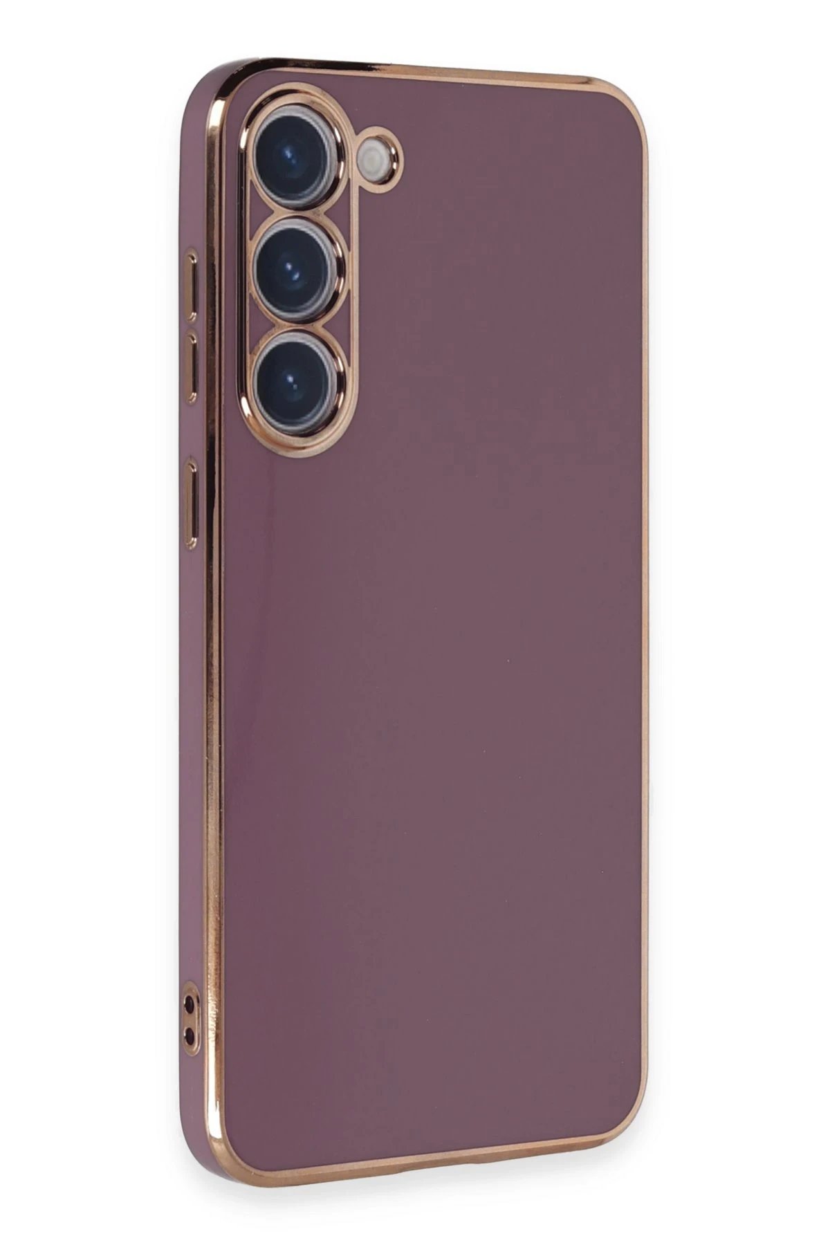 Newface Samsung Galaxy S23 Kılıf Volet Silikon - Mor