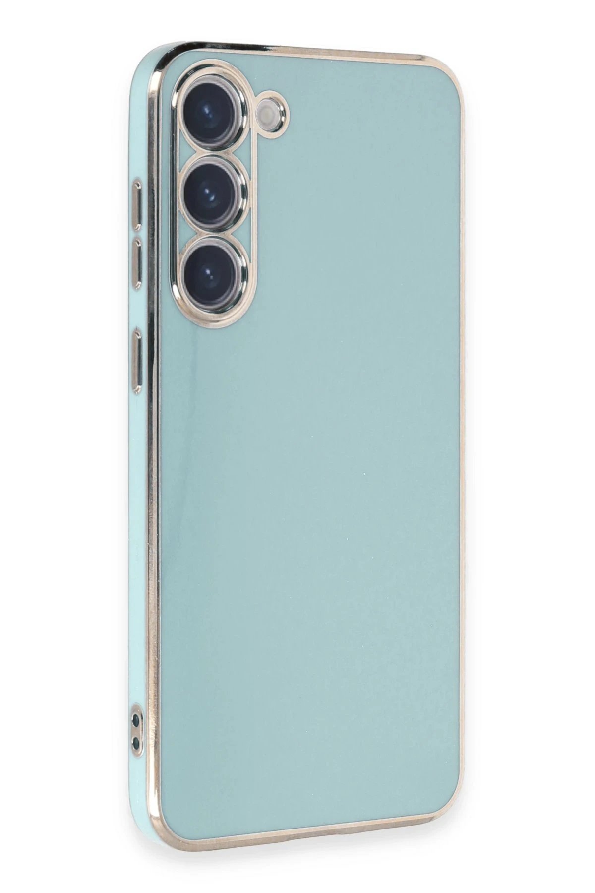 Newface Samsung Galaxy S23 Kılıf Volet Silikon - Açık Yeşil