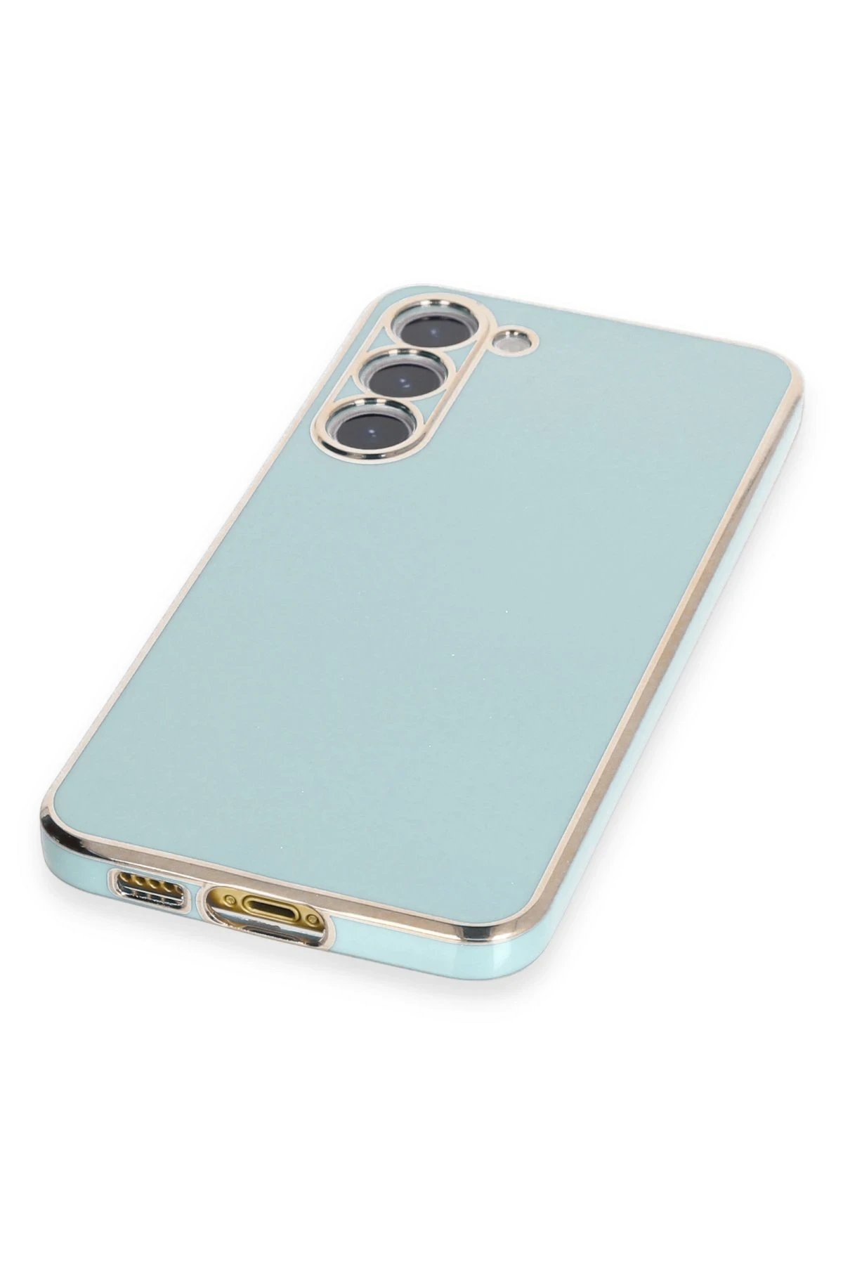 Newface Samsung Galaxy S23 Kılıf Volet Silikon - Açık Yeşil