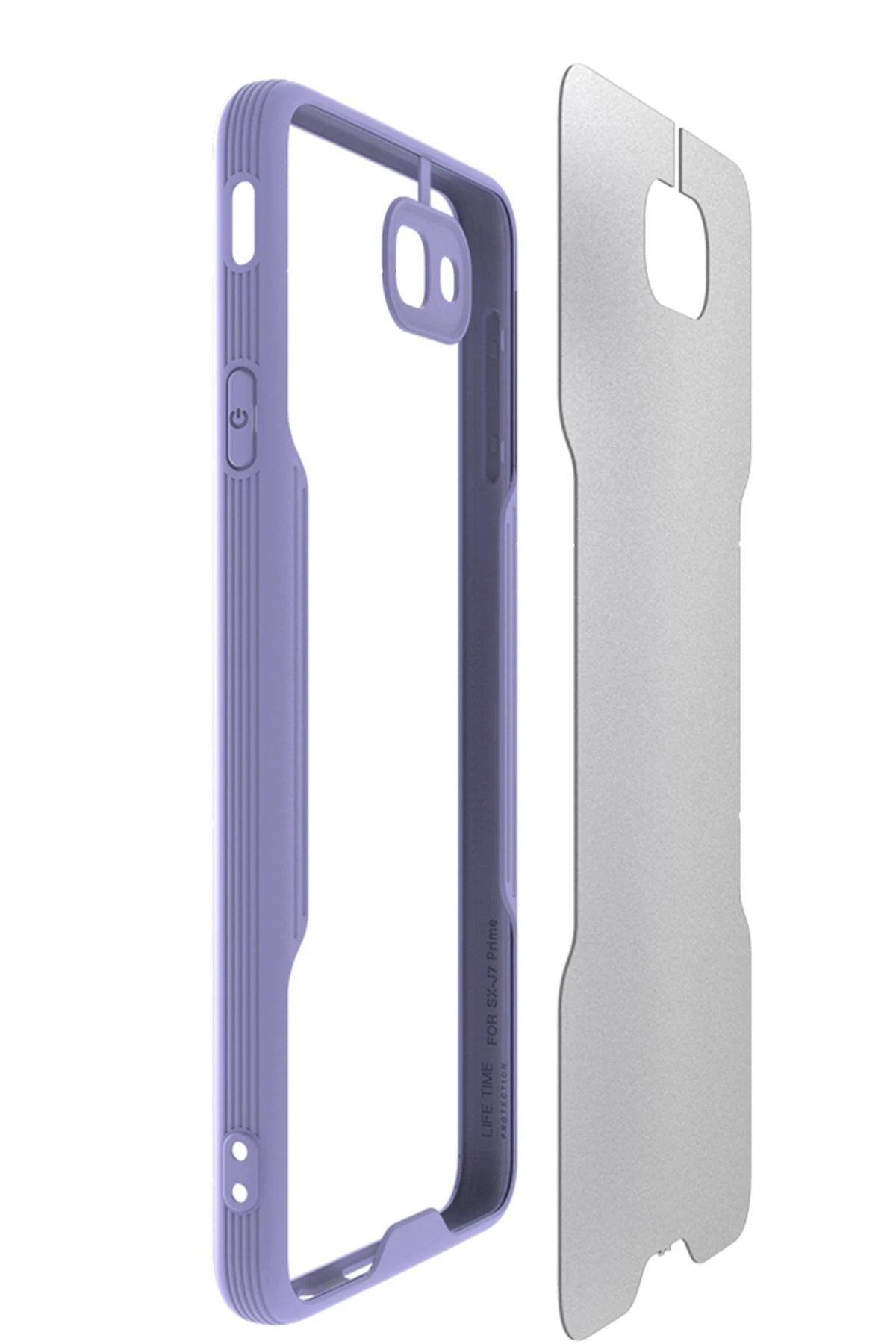 Newface Samsung Galaxy J7 Prime Kılıf Platin Silikon - Pembe