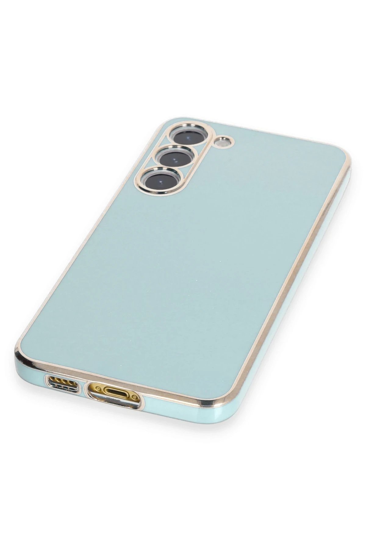 Newface Samsung Galaxy S23 Plus Kılıf Volet Silikon - Açık Yeşil