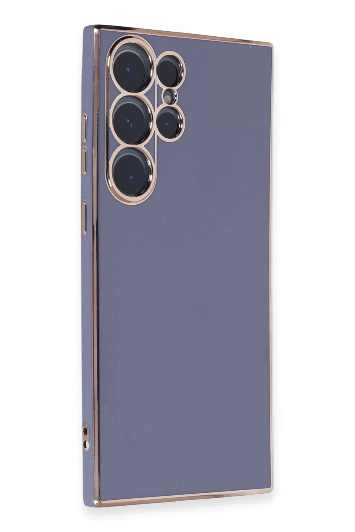 Newface Samsung Galaxy S23 Ultra Kılıf Volet Silikon - Mavi