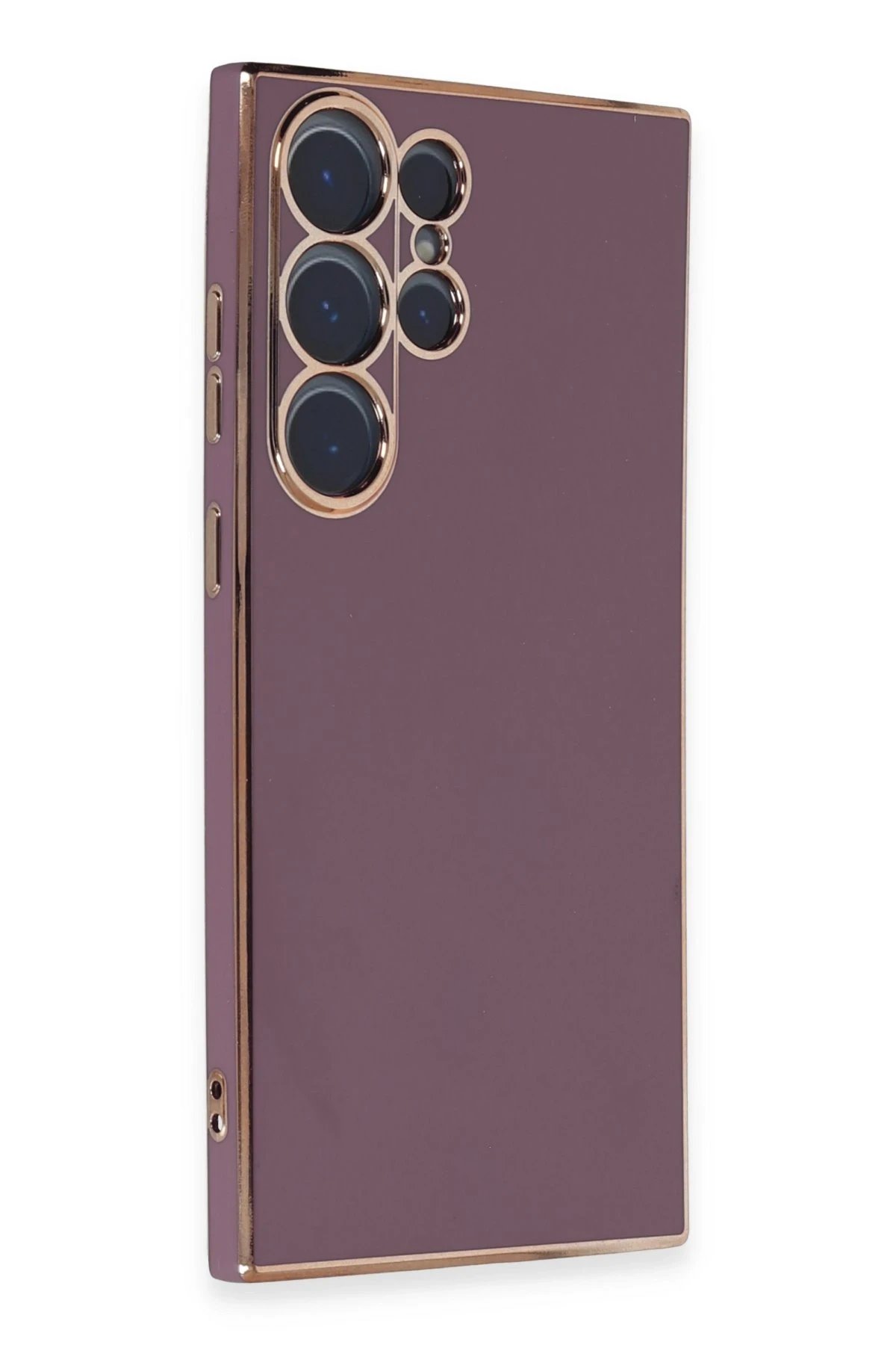 Newface Samsung Galaxy S23 Ultra Kılıf Volet Silikon - Mor