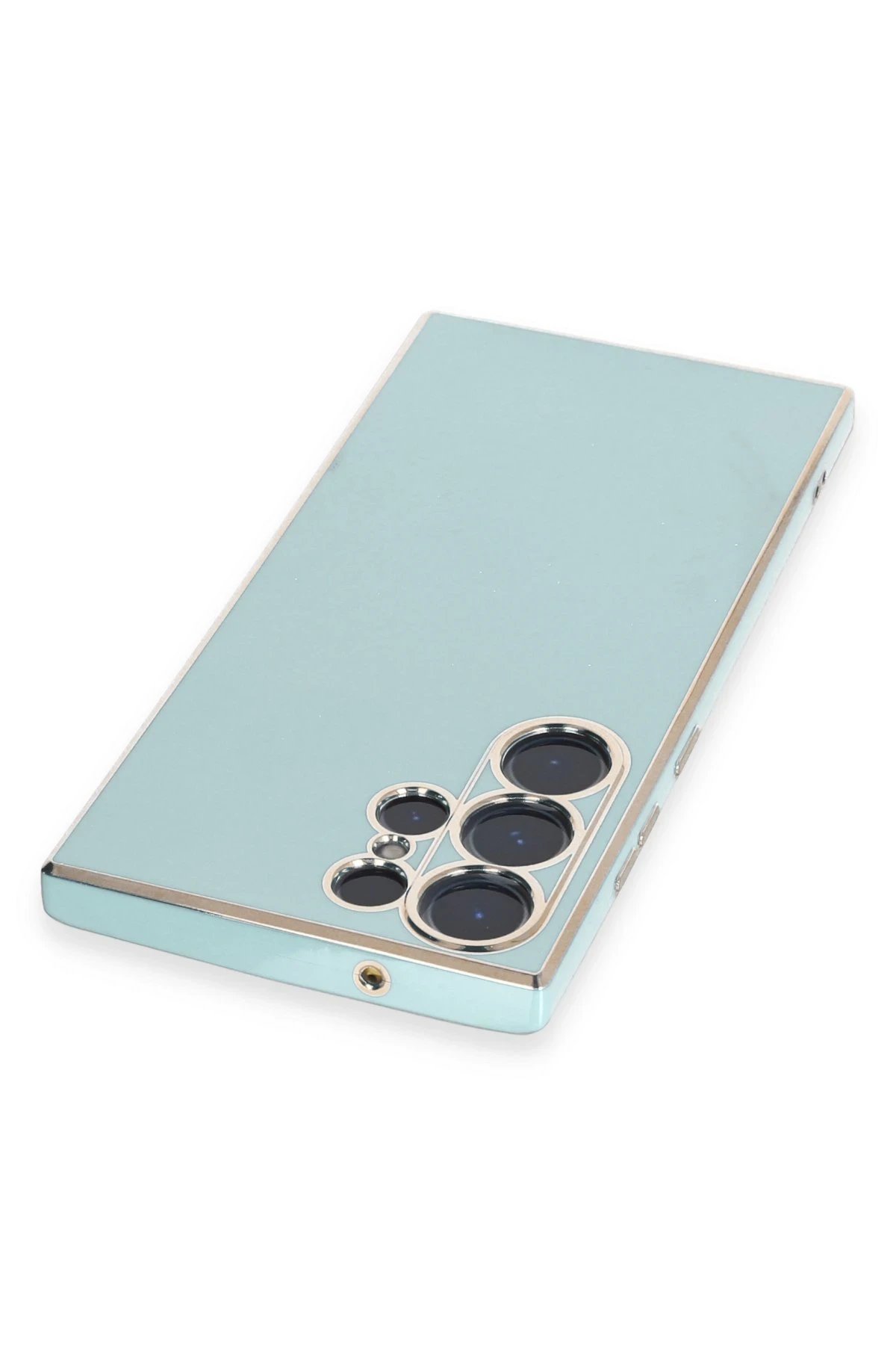 Newface Samsung Galaxy S23 Ultra Kılıf Volet Silikon - Açık Yeşil