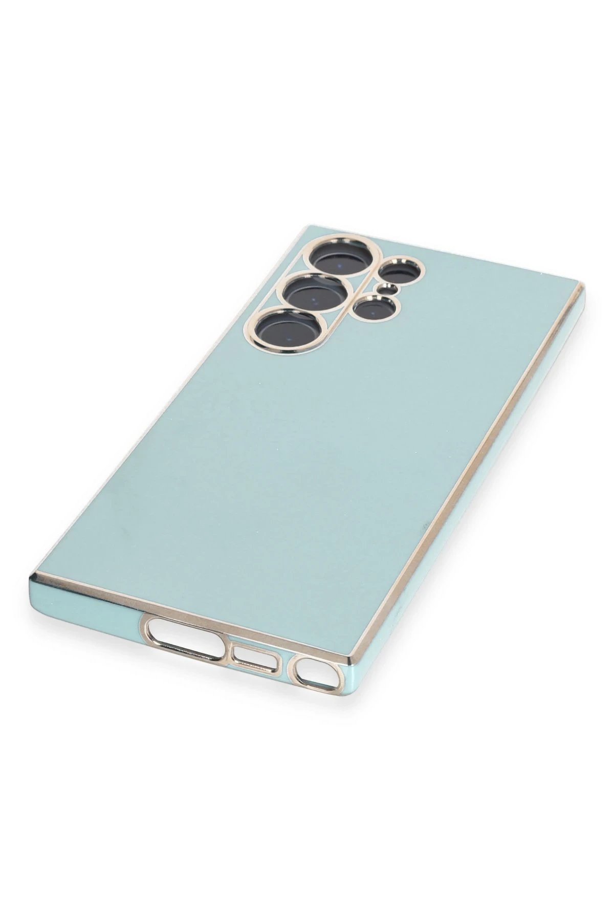 Newface Samsung Galaxy S23 Ultra Kılıf Volet Silikon - Açık Yeşil