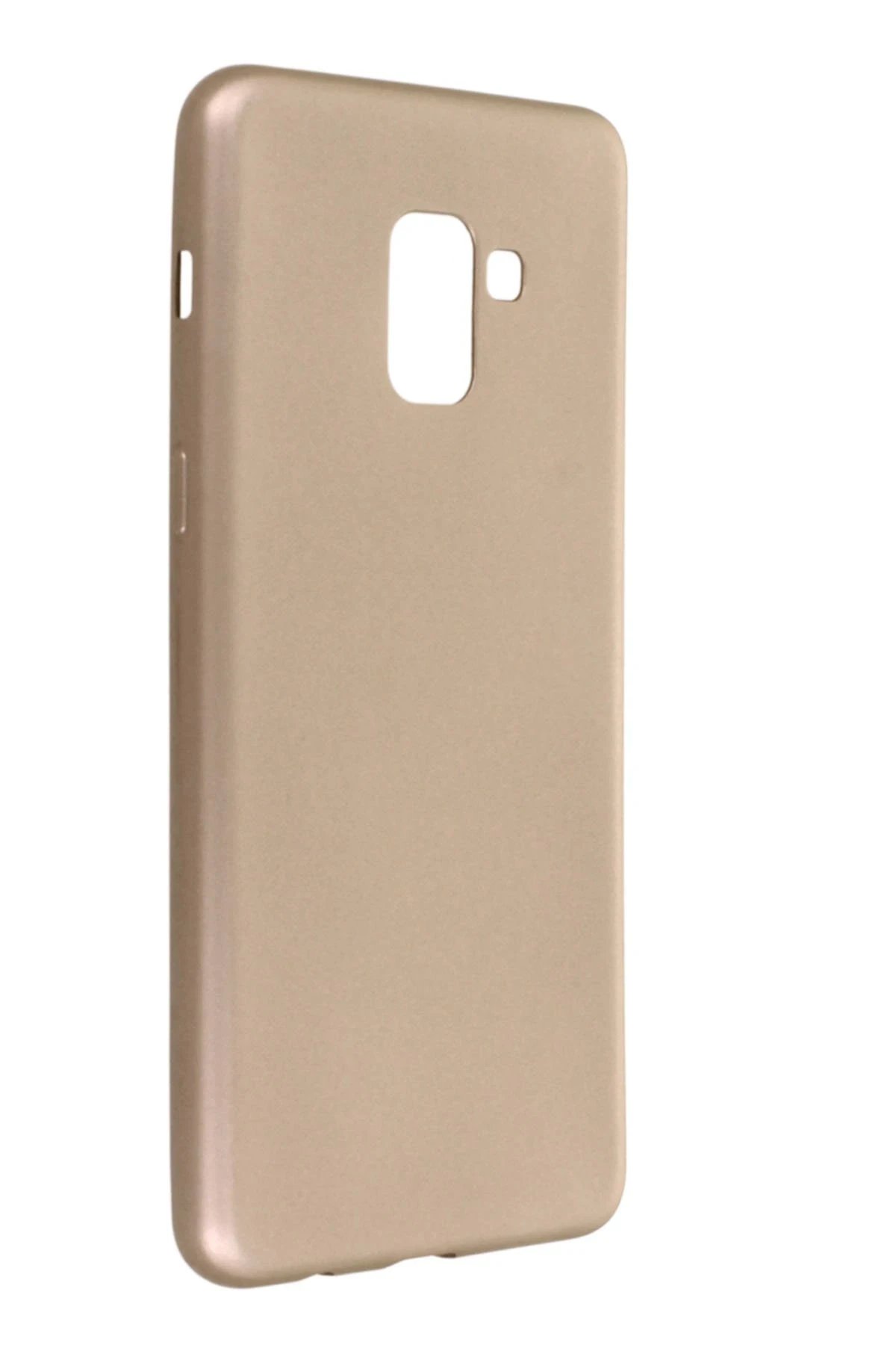 Newface Samsung Galaxy A8 Plus 2018 Kılıf First Silikon - Gold