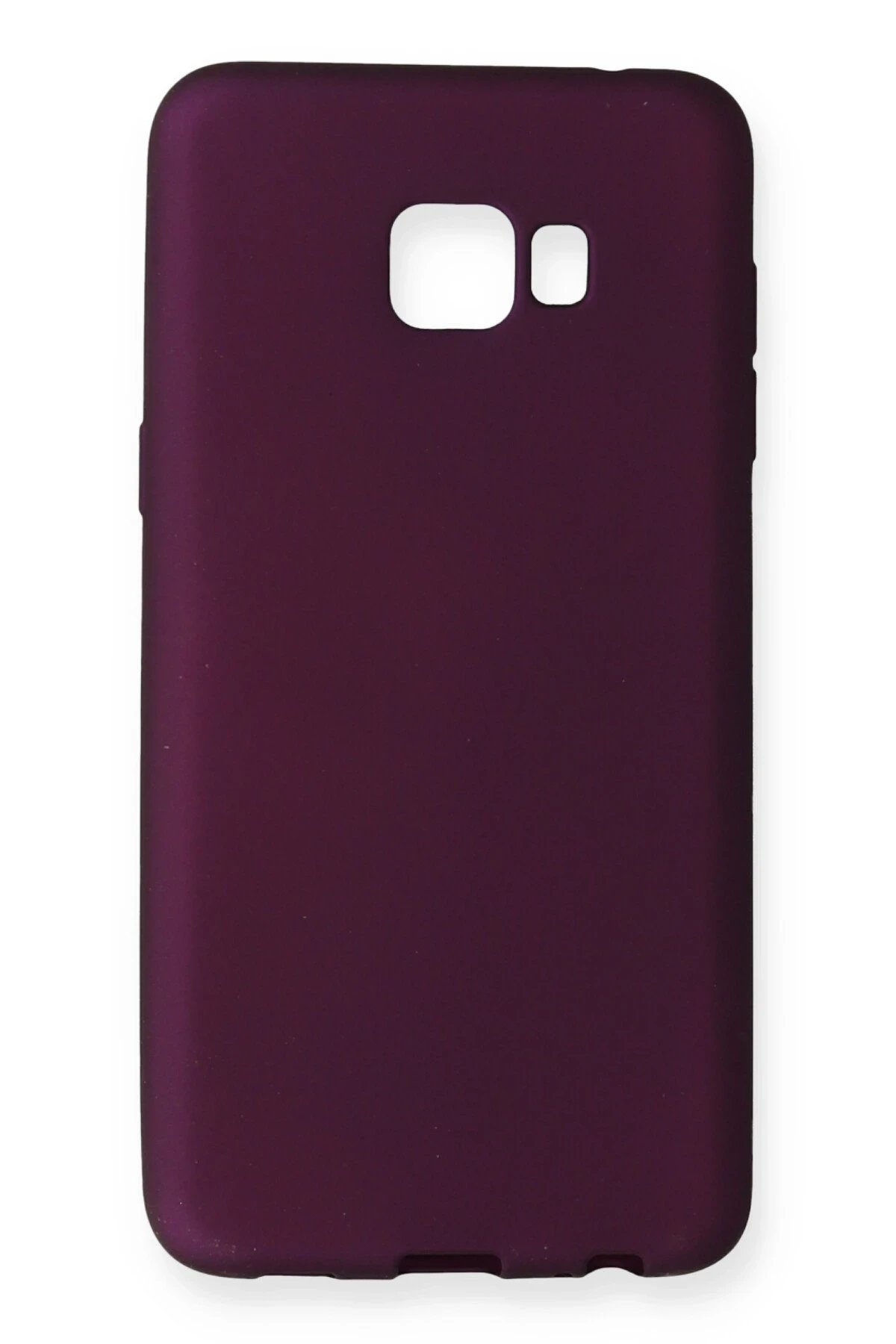 Newface Samsung Galaxy C7 Pro Kılıf First Silikon - Mürdüm