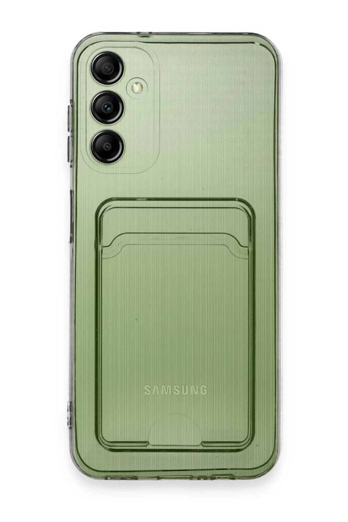 Newface Samsung Galaxy A14 4G Kılıf Kart Şeffaf Silikon - Şeffaf