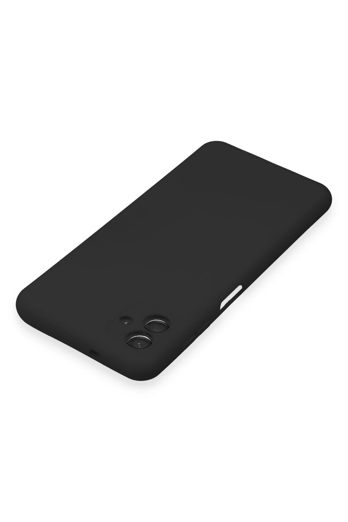 Newface Samsung Galaxy A04E Kılıf Nano içi Kadife Silikon - Siyah