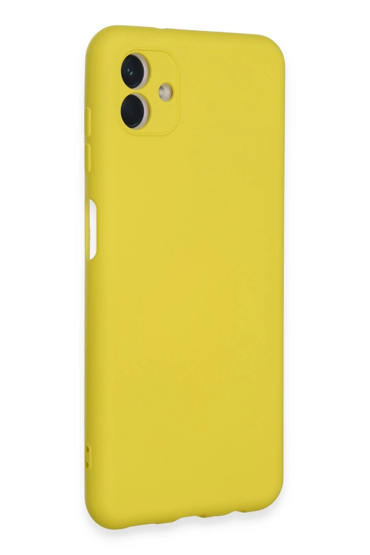 Newface Samsung Galaxy A04E Kılıf Nano içi Kadife Silikon - Sarı