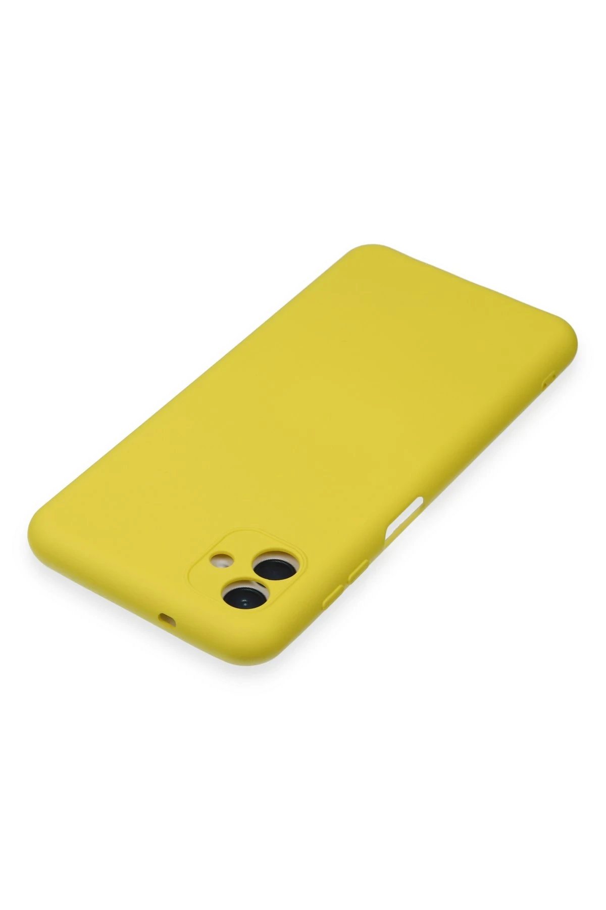 Newface Samsung Galaxy A04E Kılıf Nano içi Kadife Silikon - Sarı