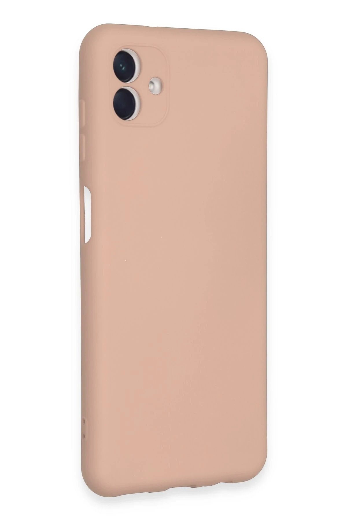 Newface Samsung Galaxy A04E Kılıf Nano içi Kadife Silikon - Pudra