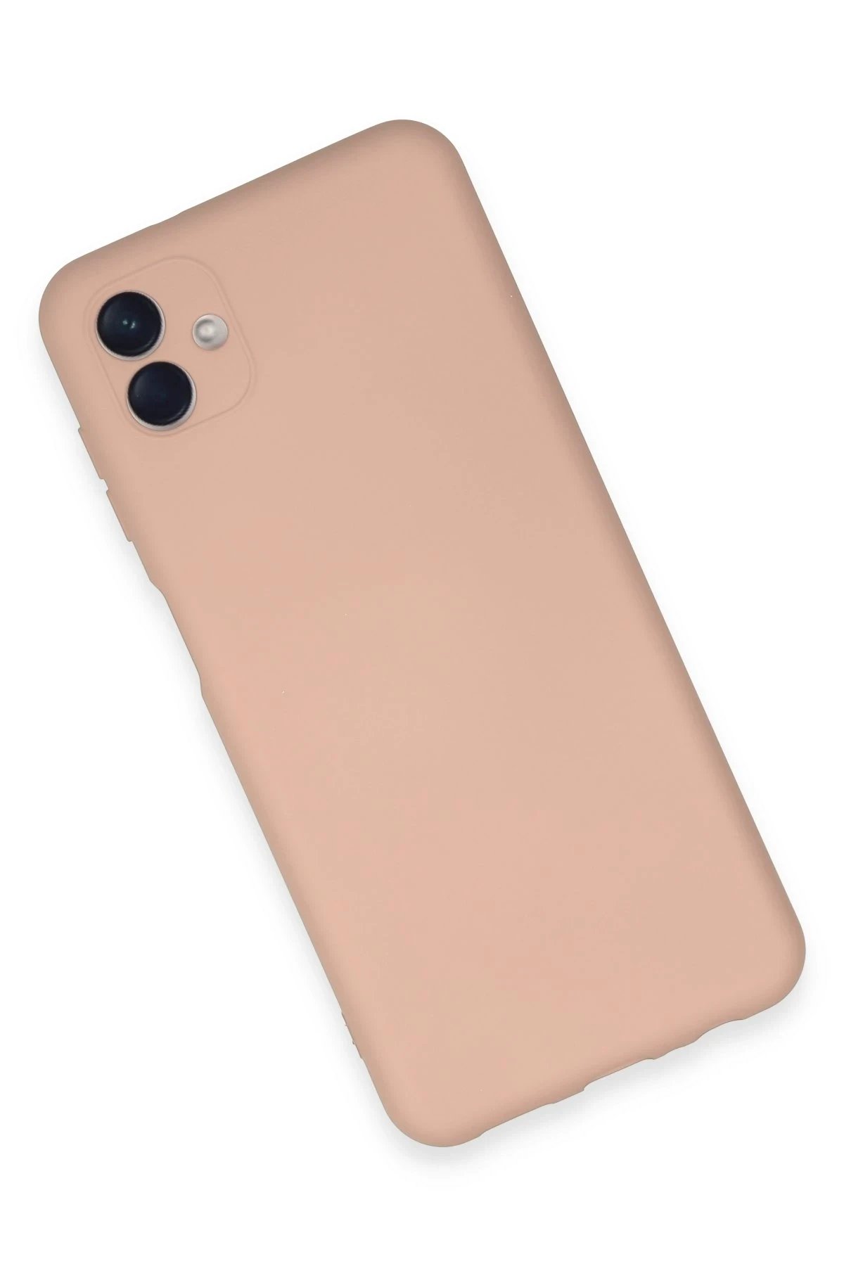 Newface Samsung Galaxy A04E Kılıf Nano içi Kadife Silikon - Pudra