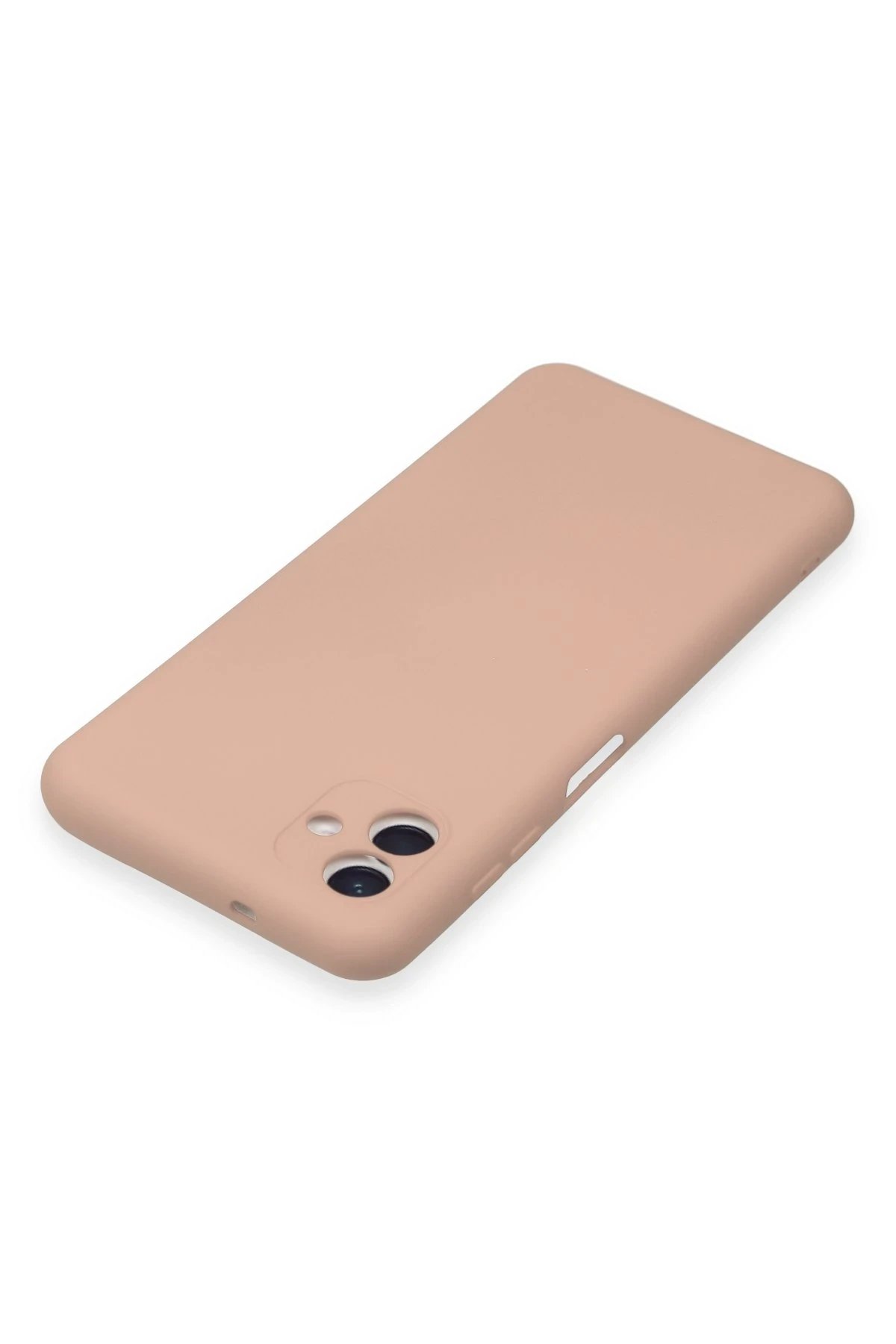 Newface Samsung Galaxy A04E Kılıf Nano içi Kadife Silikon - Pudra