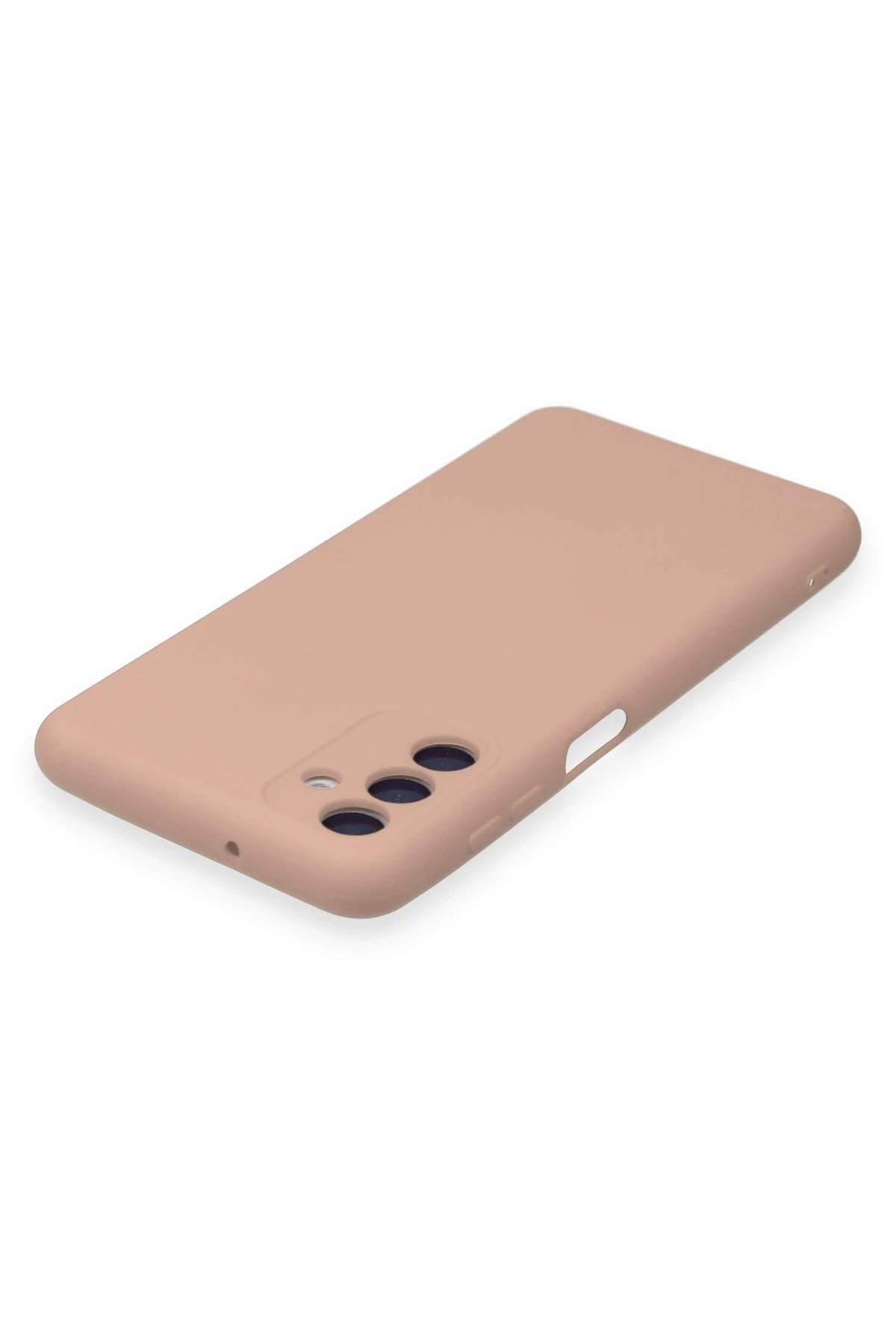 Newface Samsung Galaxy A14 4G Kılıf Nano içi Kadife Silikon - Pudra