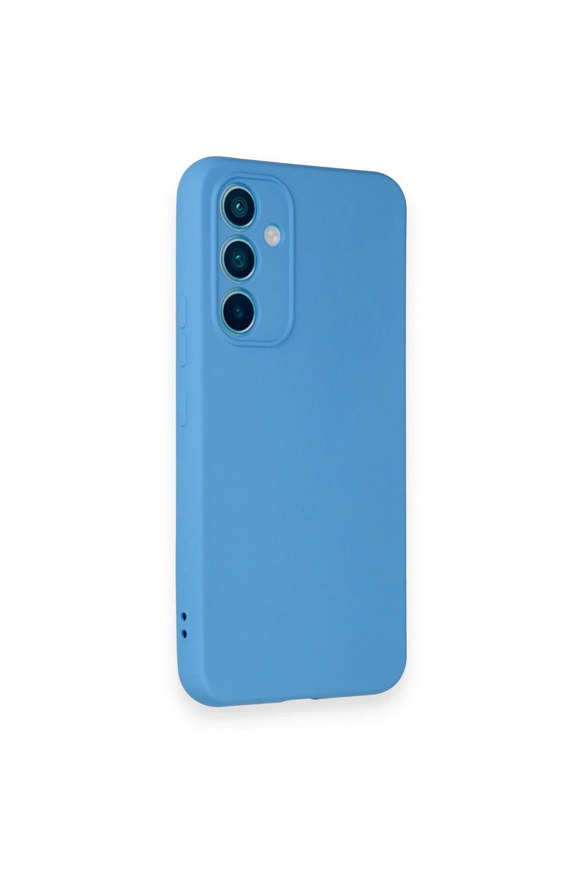 Newface Samsung Galaxy A34 5G Kılıf Nano içi Kadife Silikon - Mavi