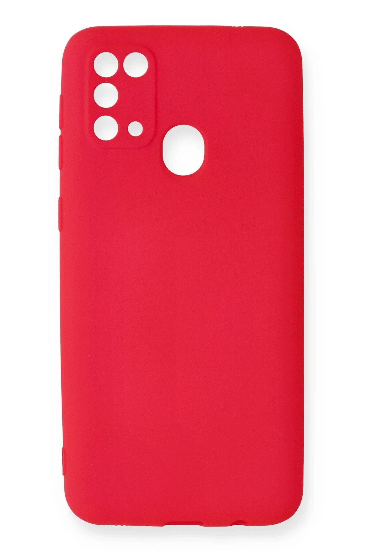 Newface Samsung Galaxy M31 Kılıf First Silikon - Kırmızı