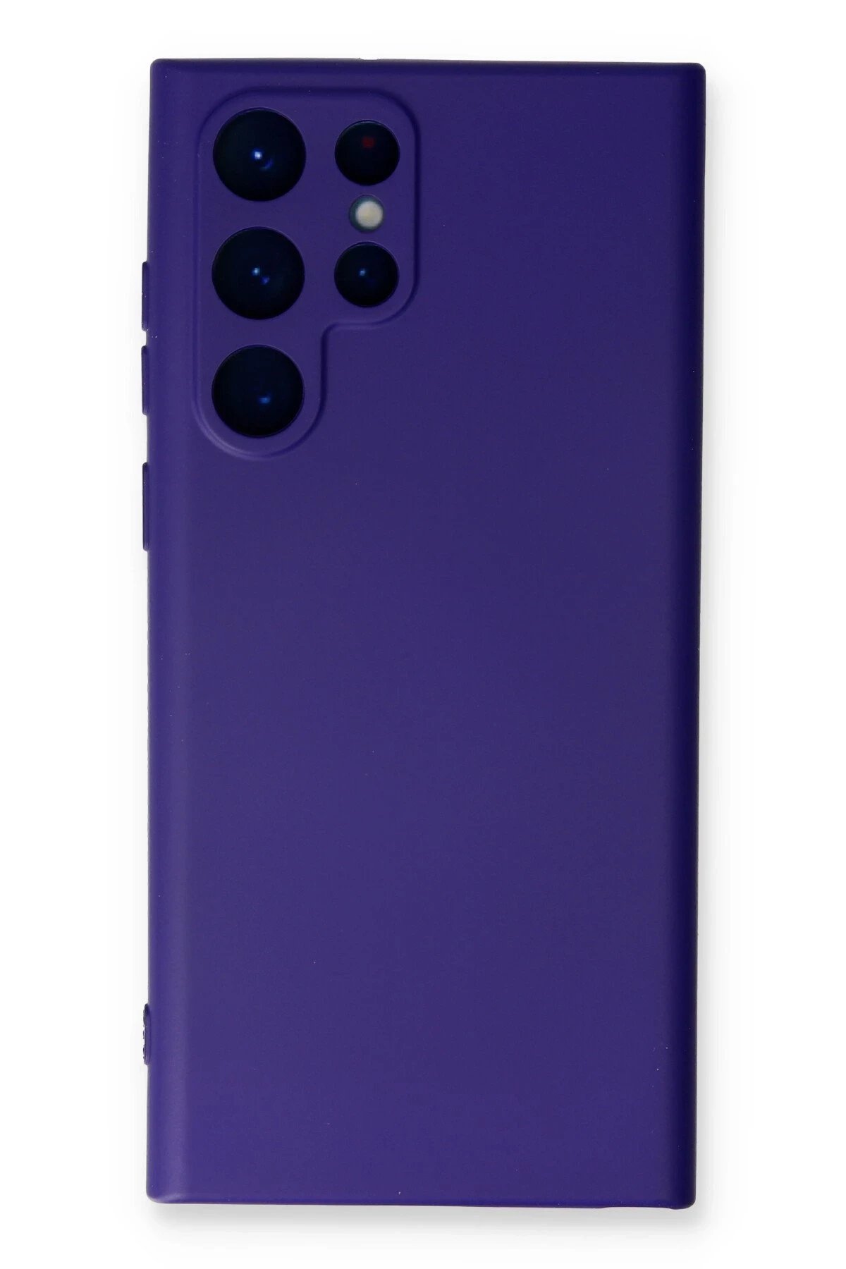 Newface Samsung Galaxy S22 Ultra Kılıf Nano içi Kadife Silikon - Mor