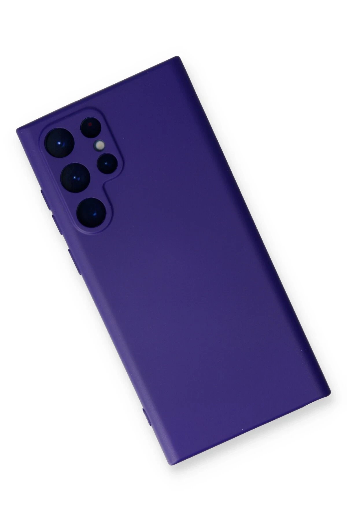 Newface Samsung Galaxy S22 Ultra Kılıf Nano içi Kadife Silikon - Mor