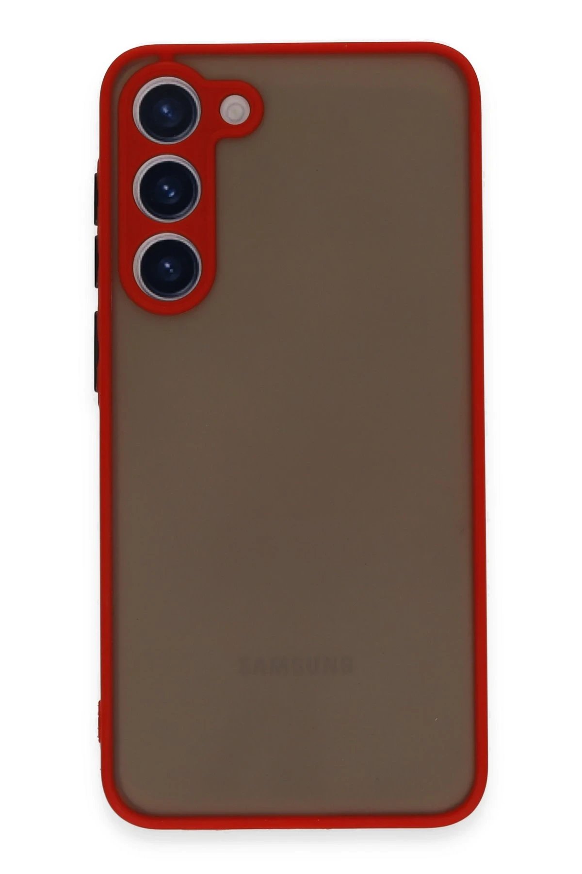 Newface Samsung Galaxy S23 Plus Kılıf Montreal Silikon Kapak - Kırmızı