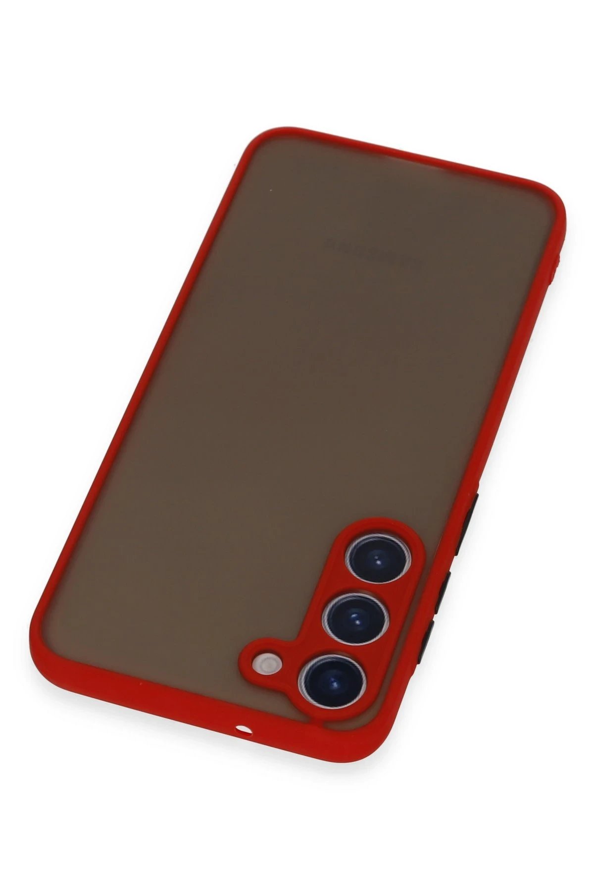 Newface Samsung Galaxy S23 Plus Kılıf Montreal Silikon Kapak - Kırmızı