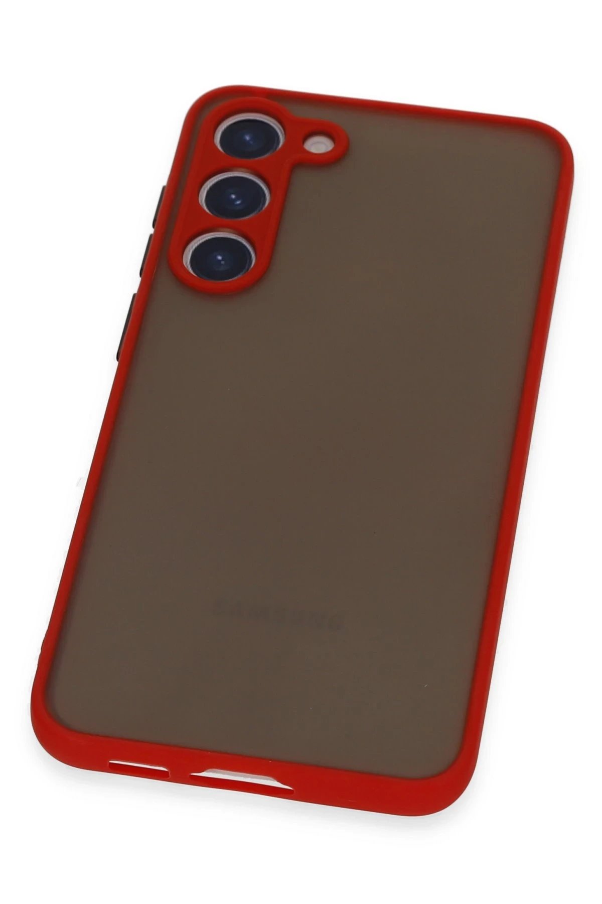 Newface Samsung Galaxy S23 Plus Kılıf Montreal Silikon Kapak - Kırmızı