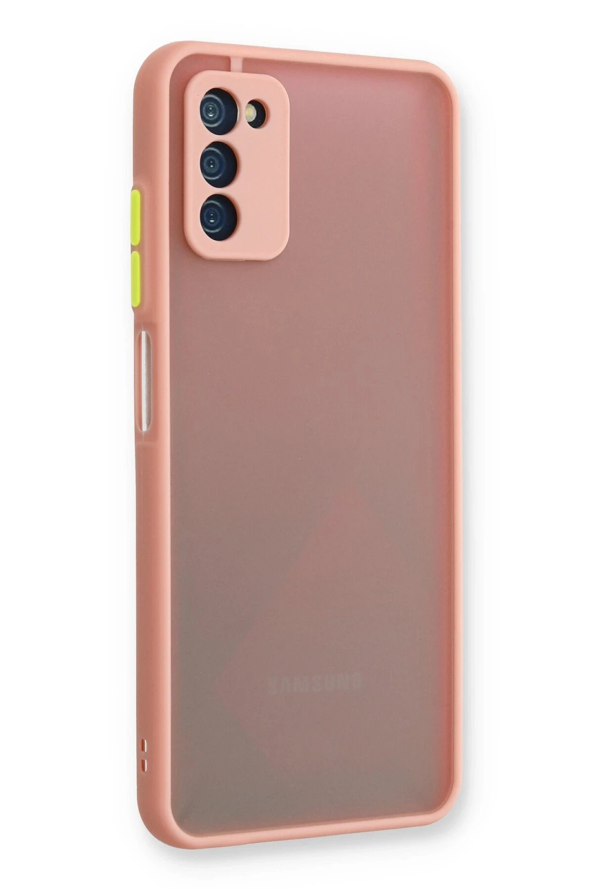 Newface Samsung Galaxy A03S Kılıf Montreal Silikon Kapak - Pembe