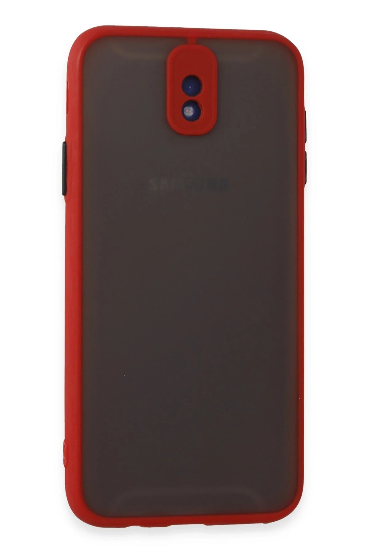 Newface Samsung Galaxy J7 Pro / J730 Kılıf Montreal Silikon Kapak - Kırmızı