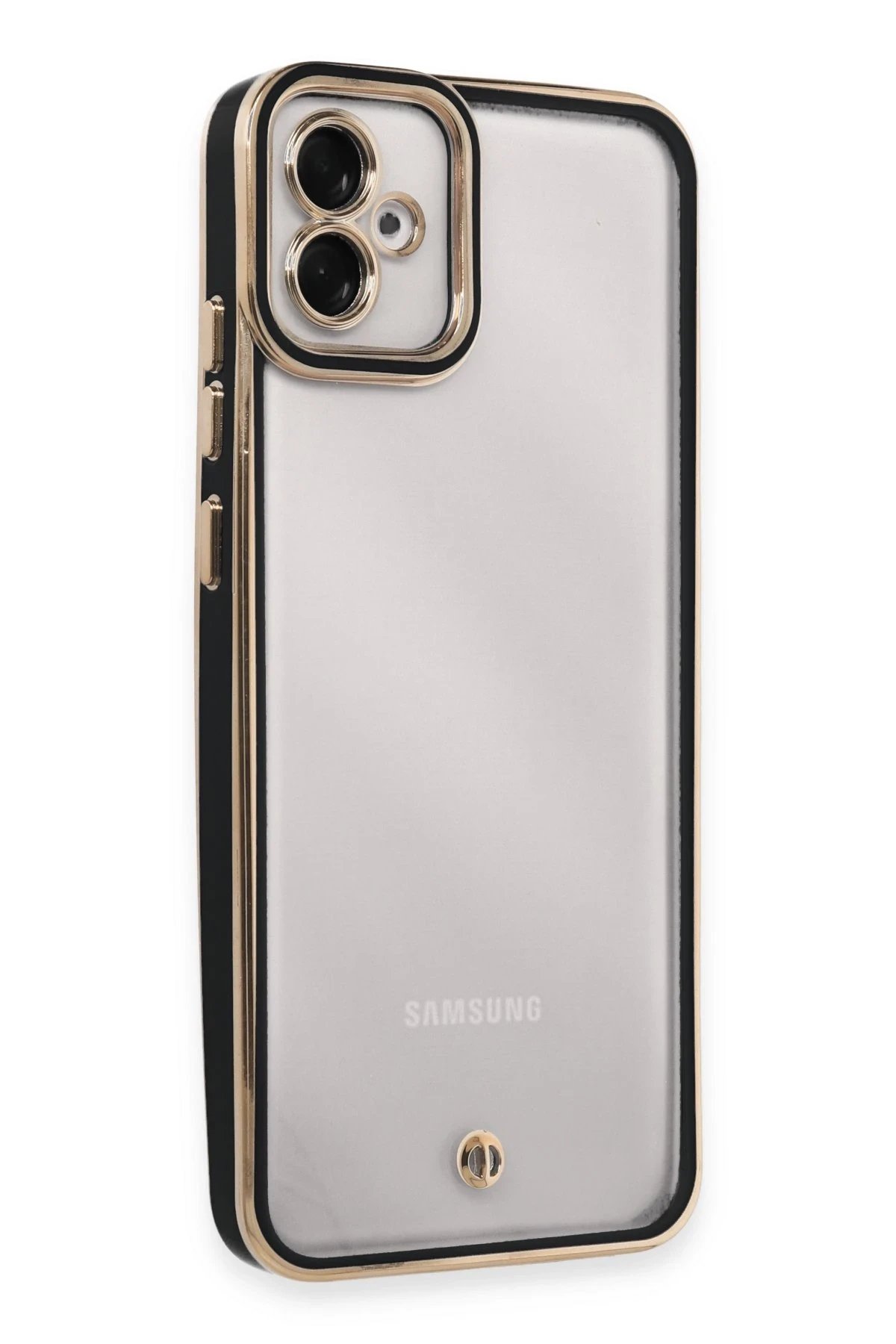 Newface Samsung Galaxy A04E Kılıf Liva Lens Silikon - Siyah