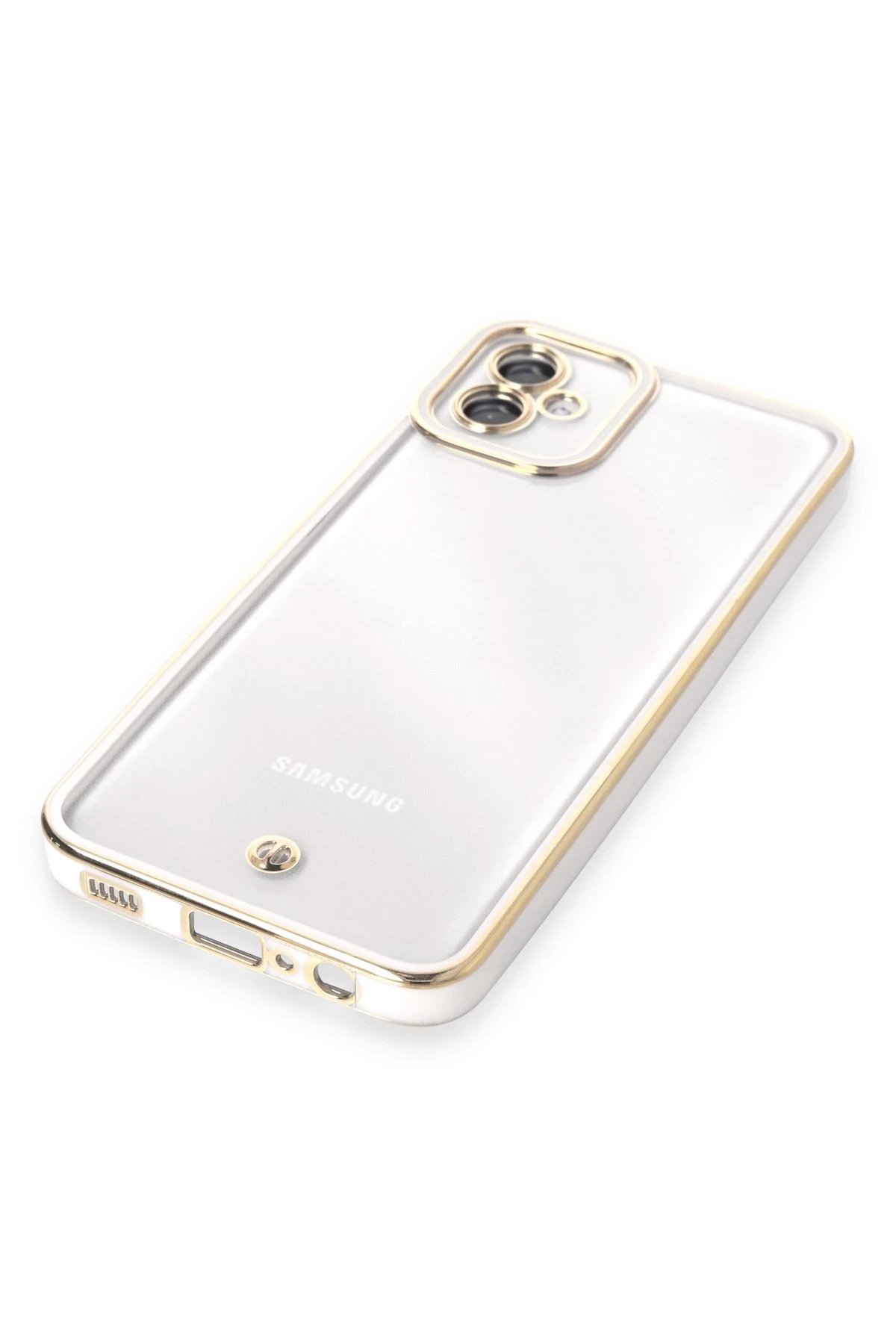 Newface Samsung Galaxy A04E Kılıf Liva Lens Silikon - Beyaz