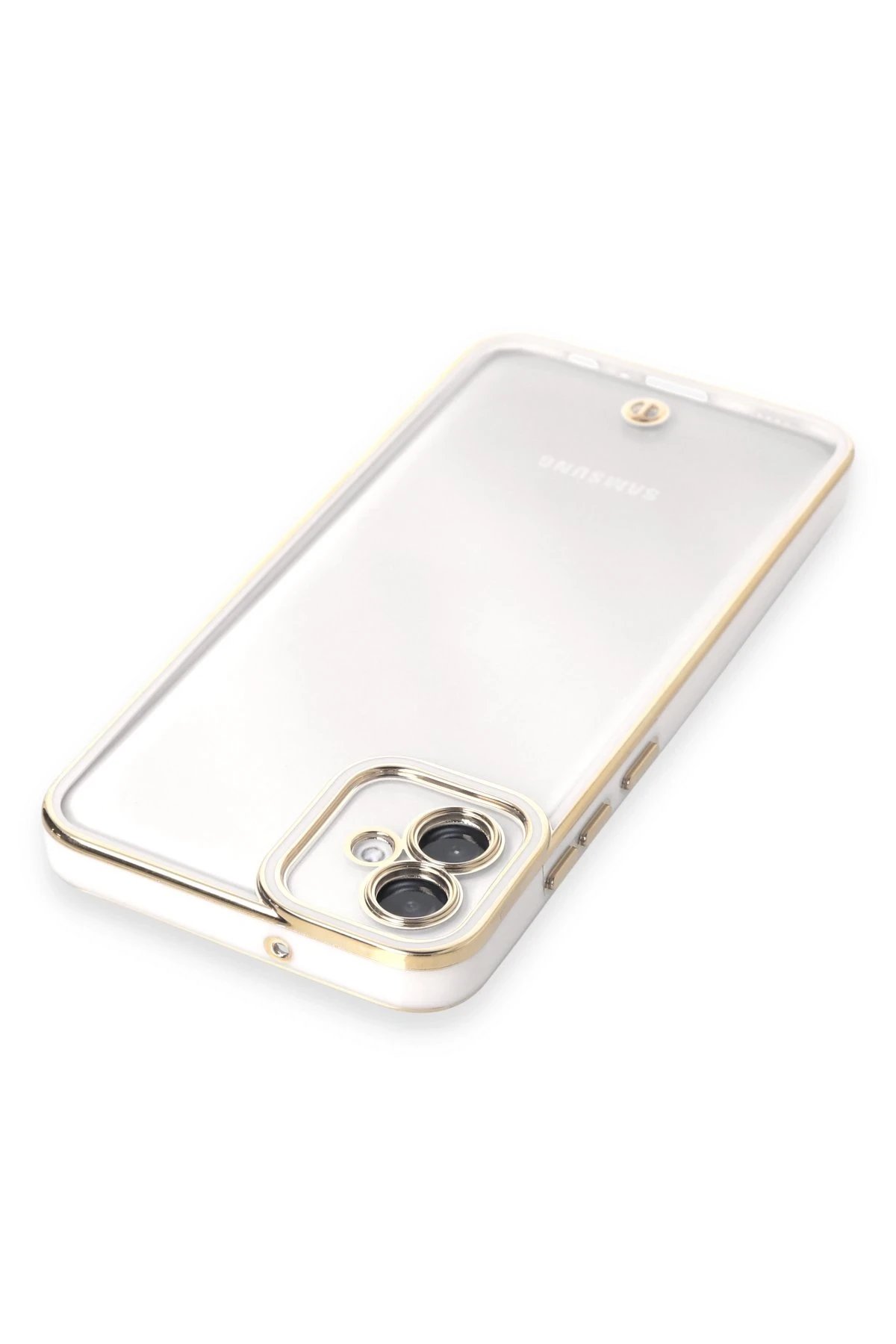 Newface Samsung Galaxy A04E Kılıf Liva Lens Silikon - Beyaz