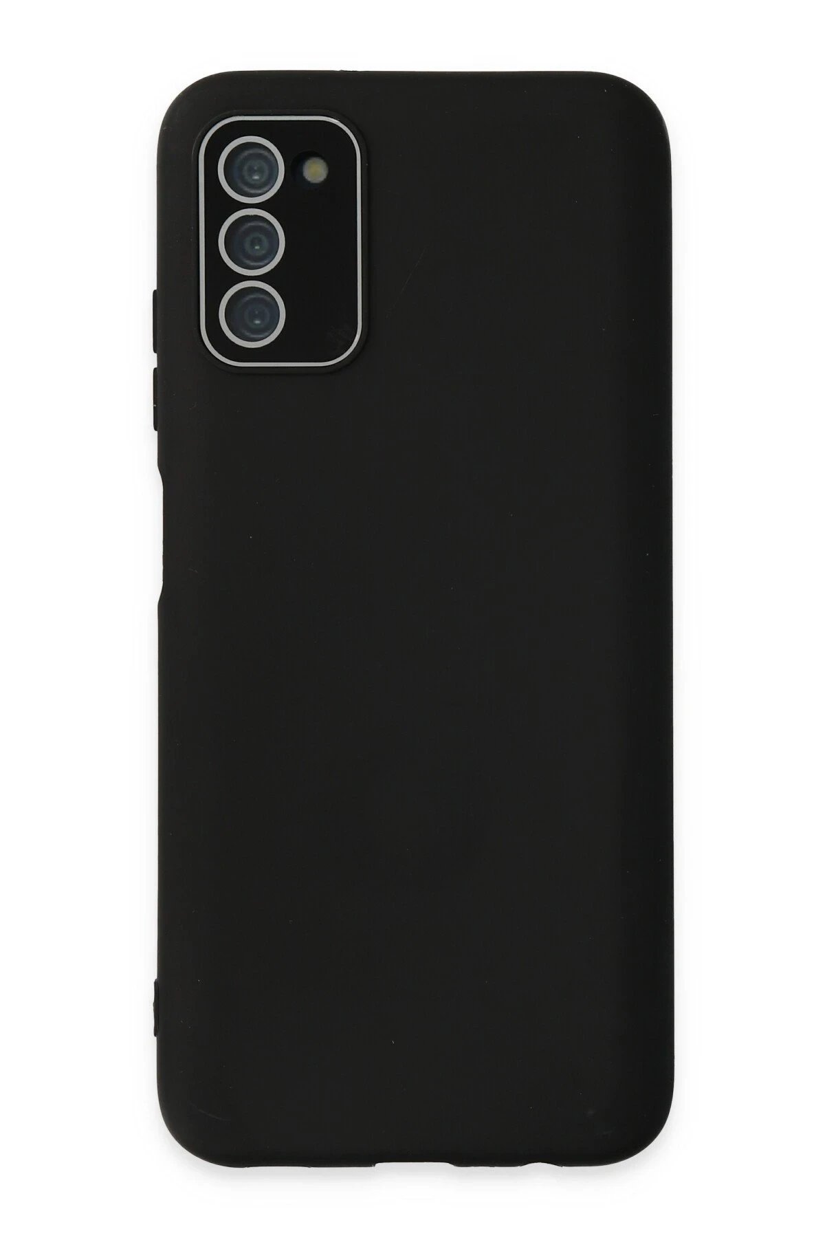 Newface Samsung Galaxy A03S Kılıf Lansman Glass Kapak - Siyah