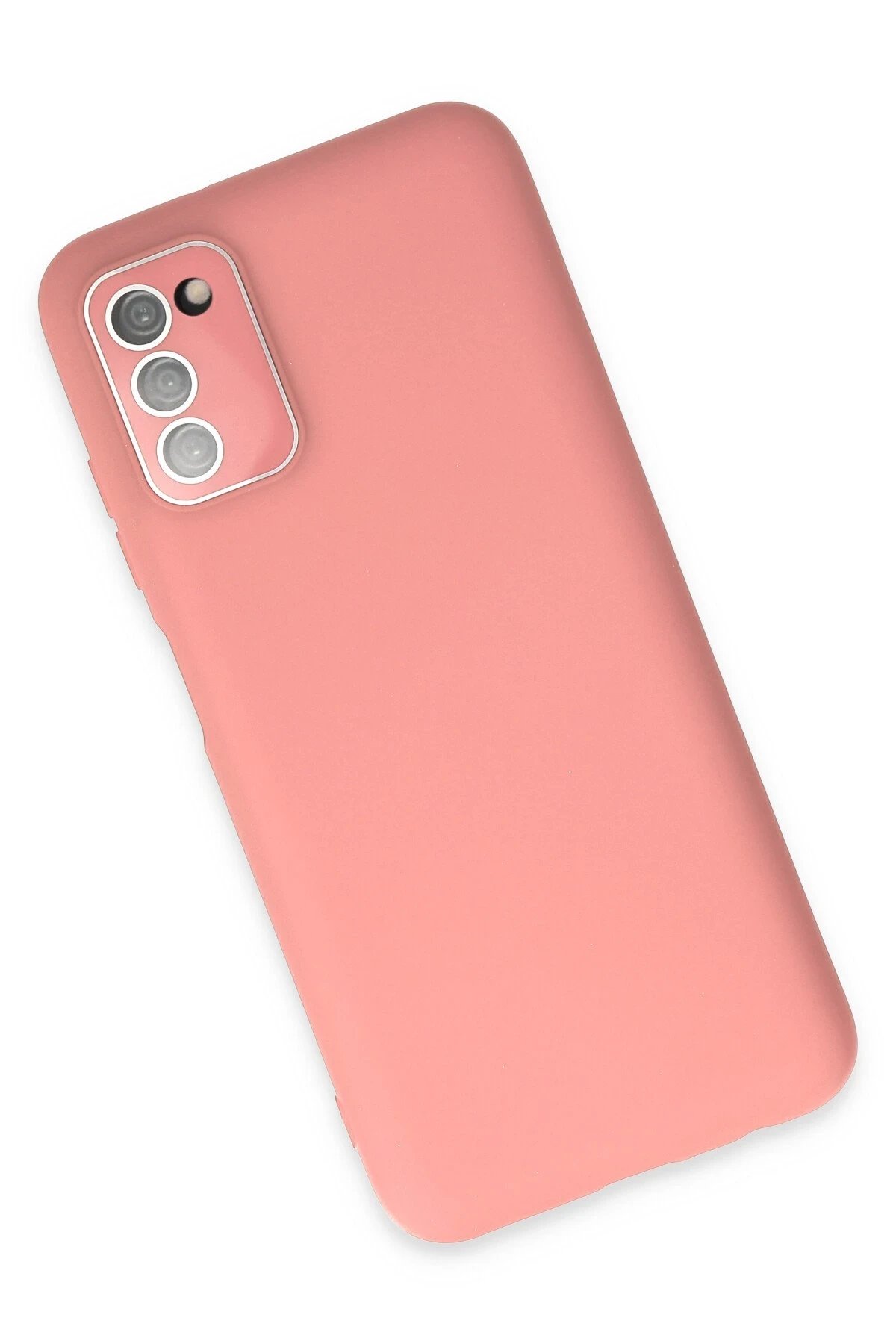 Newface Samsung Galaxy A03S Kılıf Lansman Glass Kapak - Pembe