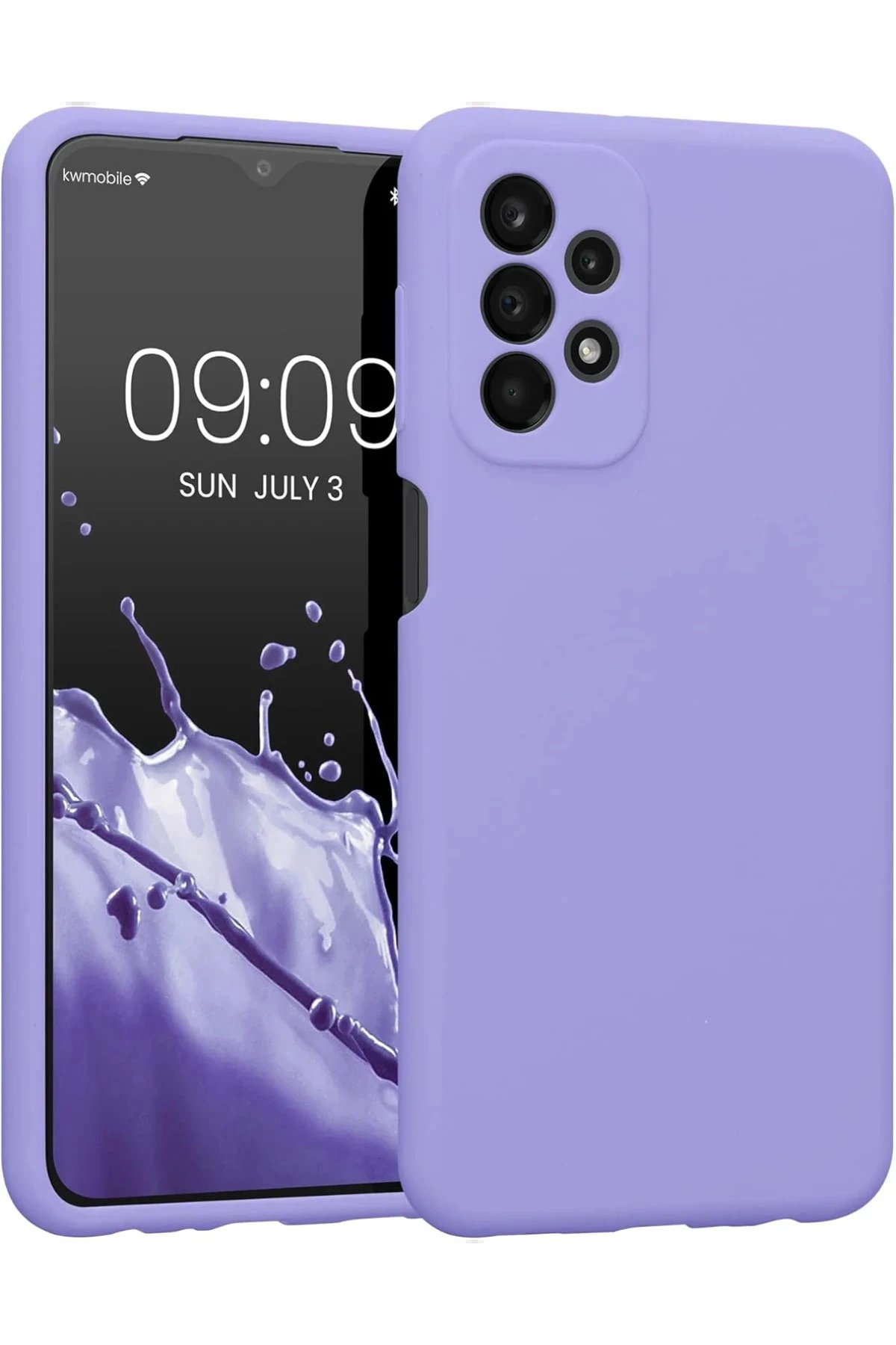 Newface Samsung Galaxy A23 4G Kılıf First Silikon - Lila