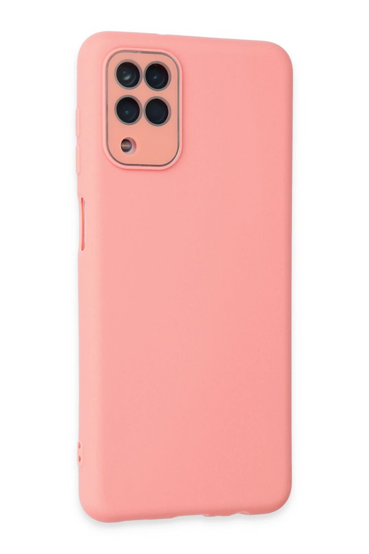 Newface Samsung Galaxy A22 Kılıf Lansman Glass Kapak - Pembe